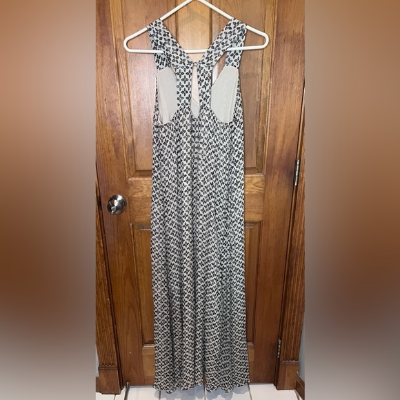 NWOT MASSIMO DUTTI maxi sleeveless dress brown floral print size 4 EUR 36 - Picture 2 of 4